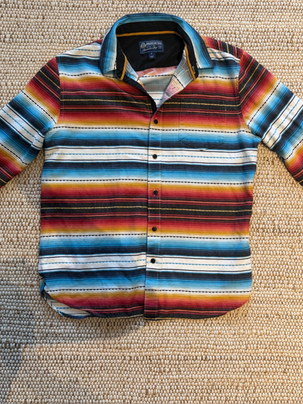 American Rag Multicolor Horizontal Stripe Shirt
